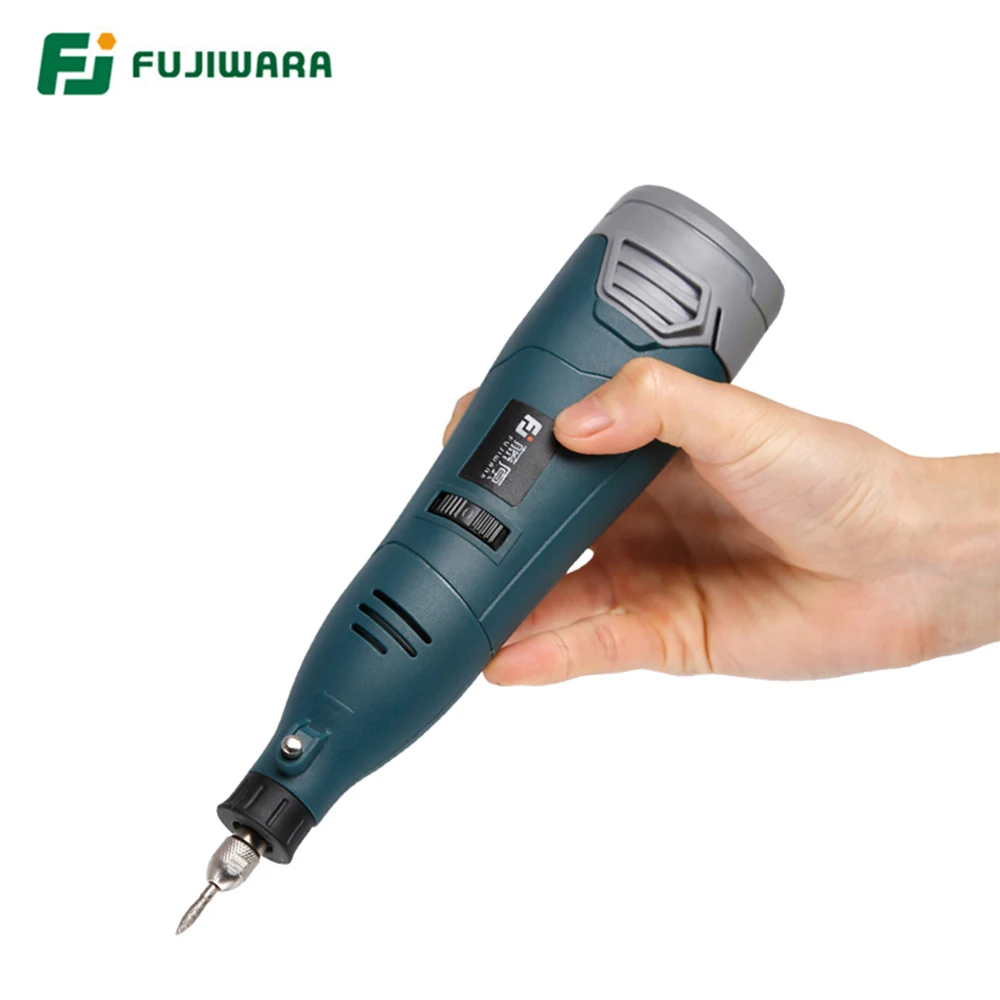 FUJIWARA 12V литиевая батарея электрический шлифовальный станок 5-ступенчатой регулируемой электрическая дрель гаечный ключ Набор гравировальный станок полировщик