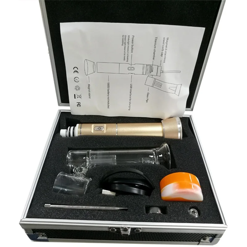 510 воск для ногтей вапоризатор кварцевые ногтей Enail H Ручка-испаритель E электронные сигареты с стеклянная трубка аккумуляторная Dabber