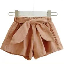 Новинка года, летние шорты для девочек Детская летняя одежда корейское издание, штаны из полипропилена Детские хлопковые брюки с юбкой