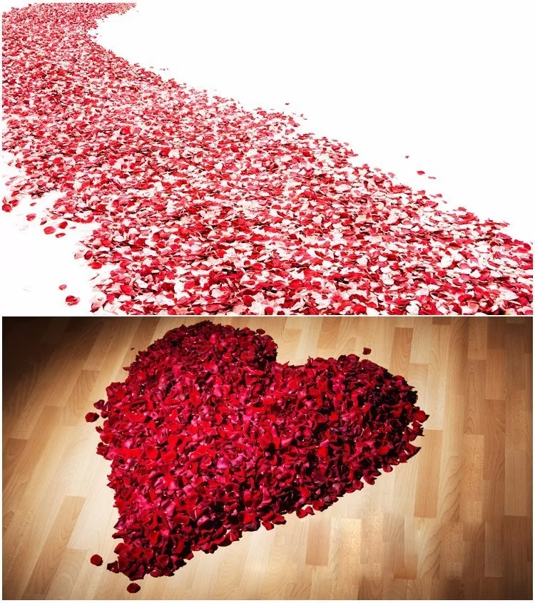 

2019 Best Sale 500pcs/pack 5*5cm rose petals for Wedding Decoration, Romantic Artificial Rose Petals Wedding Flower Rose Flower