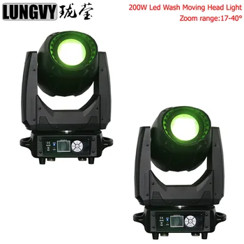 

Free Shipping 2pcs/lot LED Washing Zoom Moving Head Light 200W CMY Infinite Color Mixture Suitable For DMX Stage Light