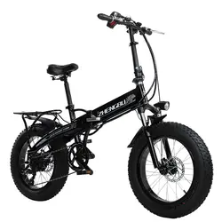 48 В 10Ah литиевая батарея, 350 Вт Мощный двигатель, 20 "4,0 ширина зимняя резина велосипед, складной электрический велосипед, Fat Bike, MTB горный