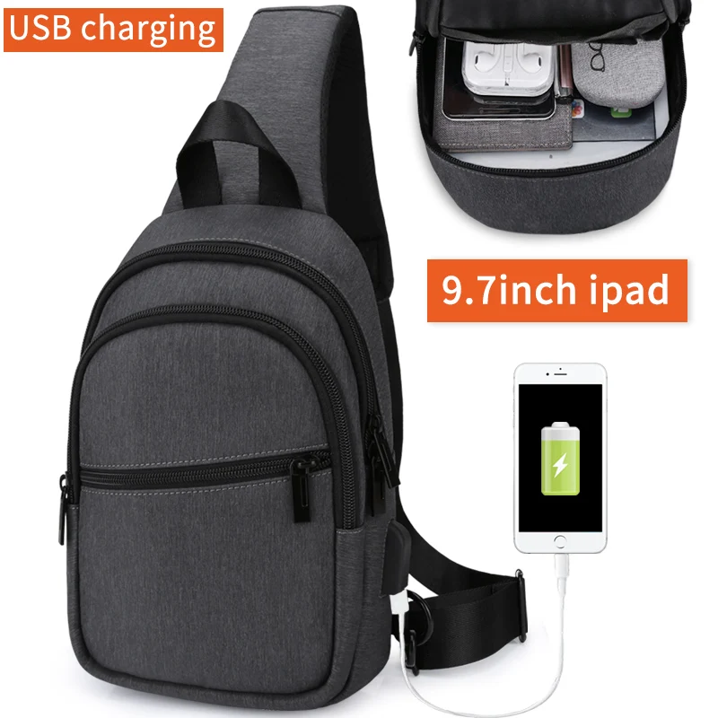New Arrival Crossbody Bags Men Anti-theft Chest Pack Summer Short Trip Messengers Bag Water Repellent Shoulder | Багаж и сумки