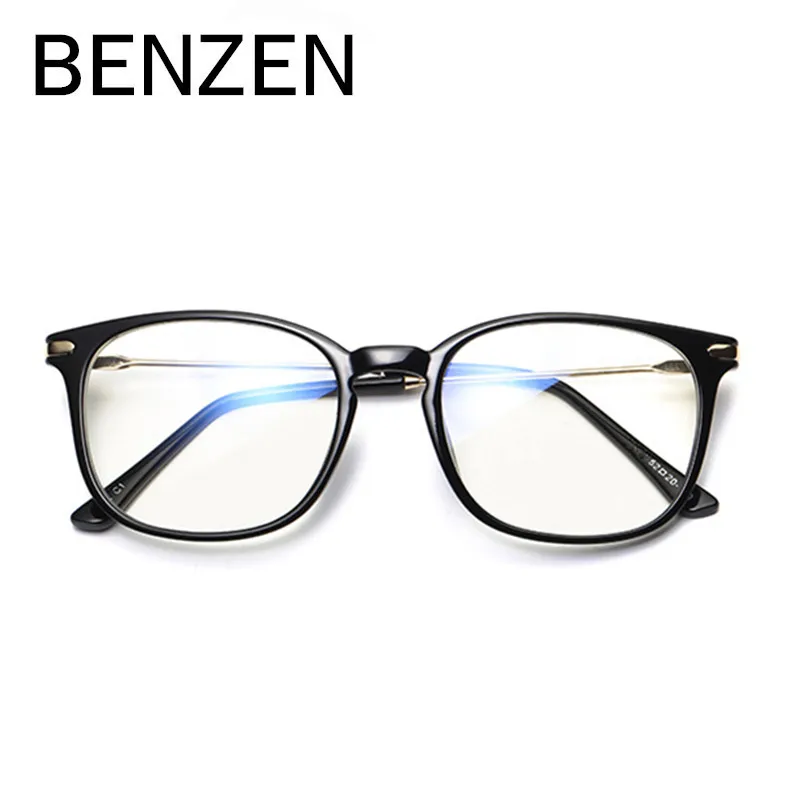 

BENZEN Anti Blue Rays Reading Glasses Computer Goggles Eyeglasses Frame Women Spectacle Men Myopia Glasses Frame With Case 5077