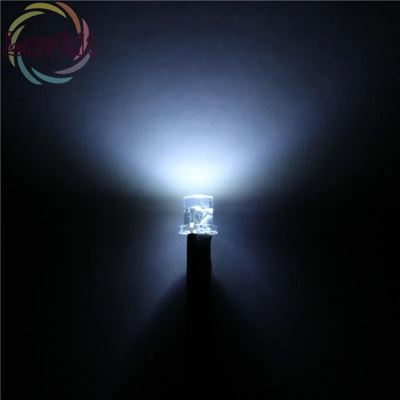 

20pcs 3mm LED Pre-Wired Resistor 12V DC 20cm Flat top White Wide Angle Light Bulb lamp Emitting Diodes For Car Toy DIY Retail
