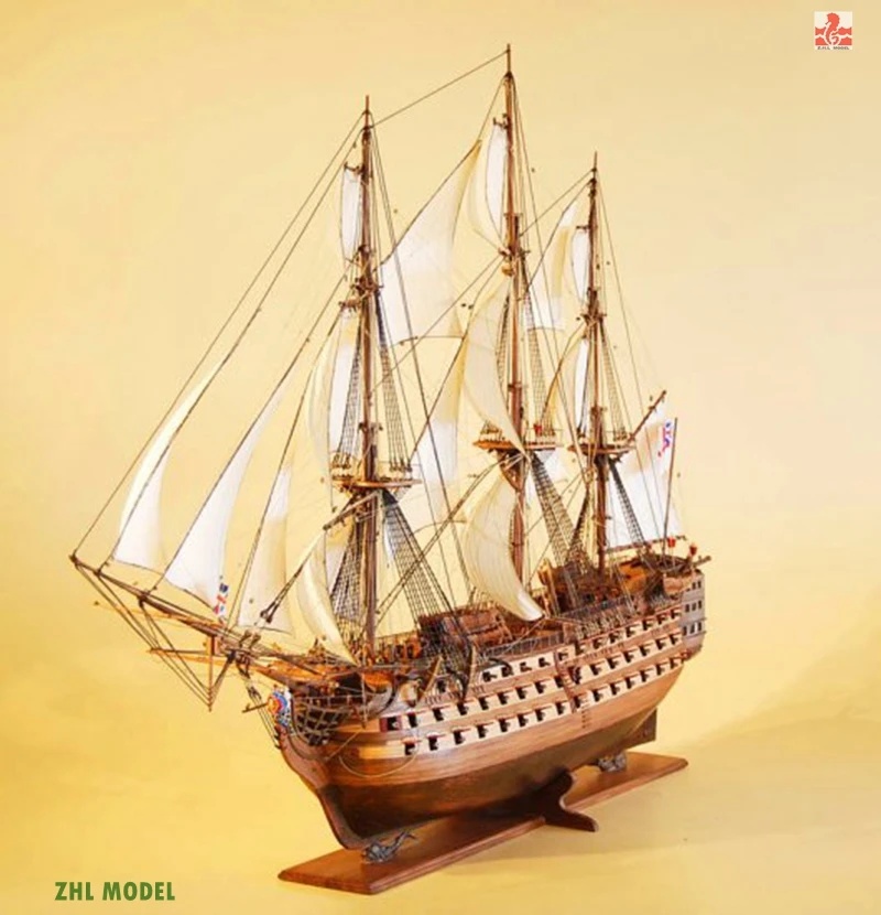 ZHL HMS Victory 1805 54.5" Scale 1/72 1385mm Wood Model Ship Kit