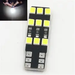 10X Авто светодио дный T10 светодио дный canbus 194 W5W Canbus t10 12smd 2835 светодио дный лампочки нет ошибок Клин горит Парковка лампы 12 В белый