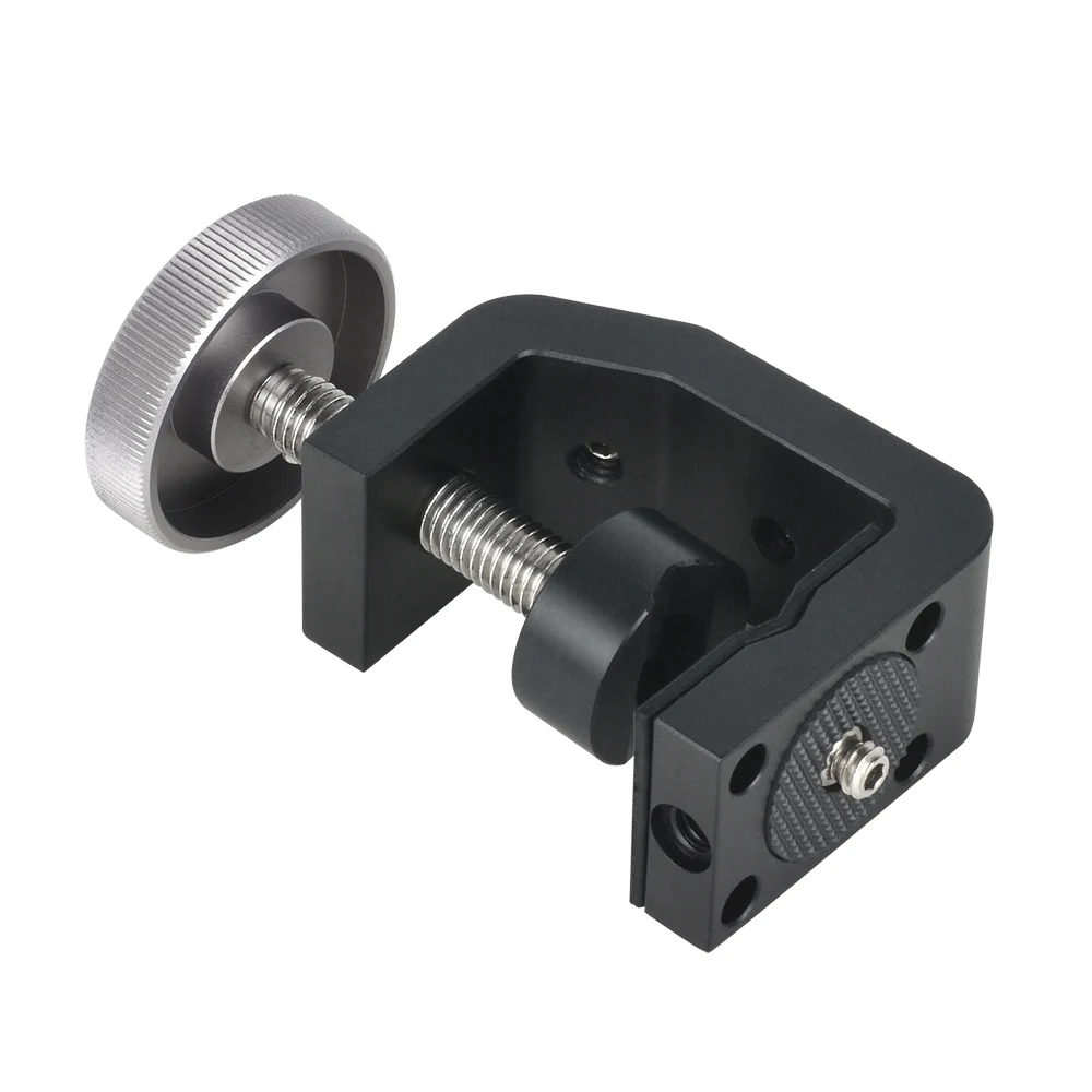 

Small Metal Heavy Duty C Clip U Clamp Type with Standard 1/4" Screw Mount for Photo Studio Light Stand