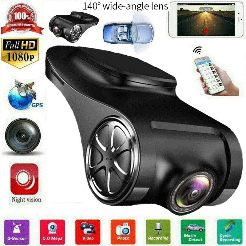 

FHD 1080P Car DVR Camera G-Sensor ADAS USB Driving Recorder Dash Cam