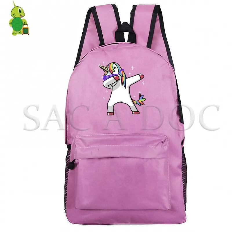 Рюкзак с единорогом, школьные сумки для подростков, девочек и мальчиков, рюкзак для ноутбука, повседневный рюкзак для путешествий, детские сумки для книг - Цвет: 10