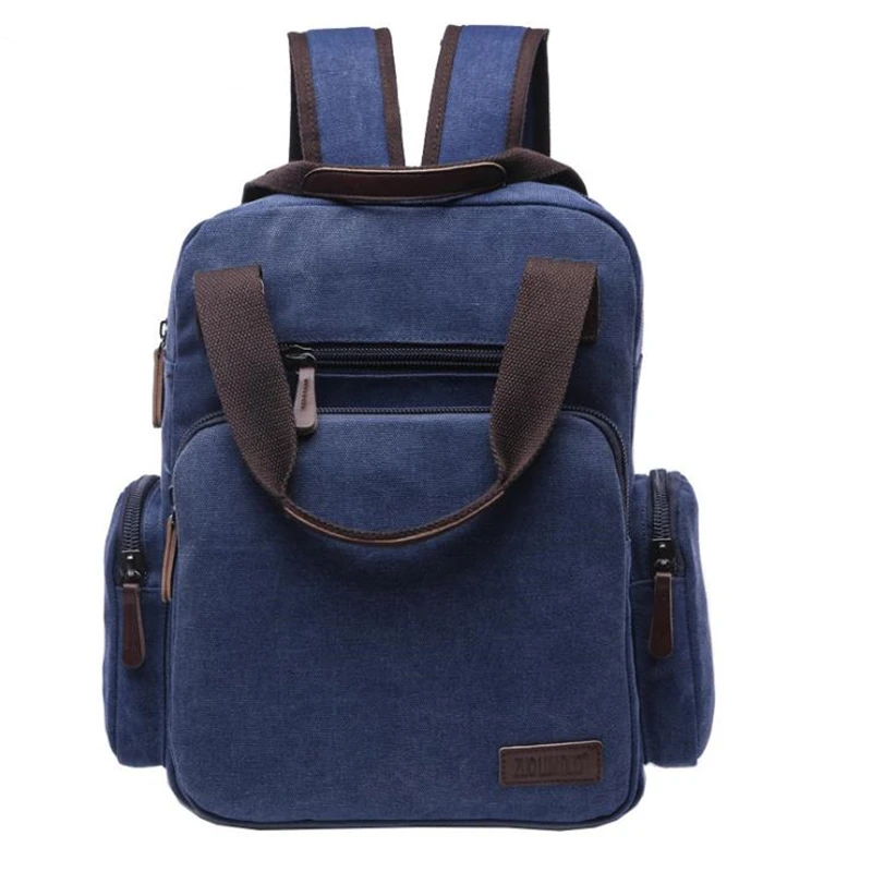 

2019 New Canvas bag Computer Backpack Fashion Casual Student Multi-function Large-capacity Bag Retro Simple Travel Bag