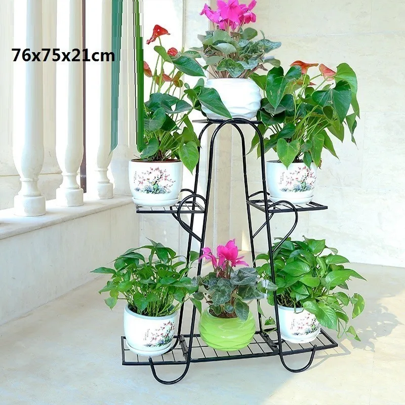 Support Plante Dekoru Decorative Metal Garten Dekoration Balkon Dekorasyon Balcon Balcony Shelf Plant Stand Flower Iron Rack