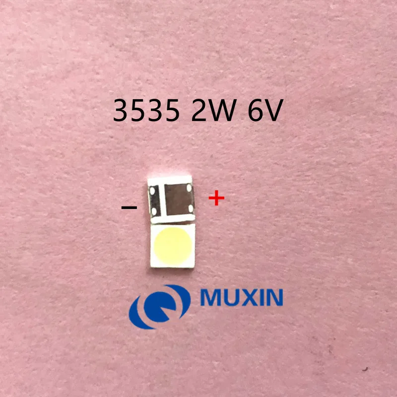 LG Innotek светодиодный Светодиодный подсветка высокой мощности Светодиодный 2 Вт 6 в 3535 холодный белый 100 шт. ЖК-подсветка для ТВ приложения