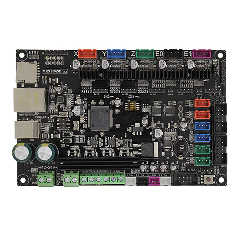 

MKS SBASE V1.3 3D Printer Control Board, 32bit Arm Platform Smooth Open Source MCU-LPC1768, Compatible with Smoothieware