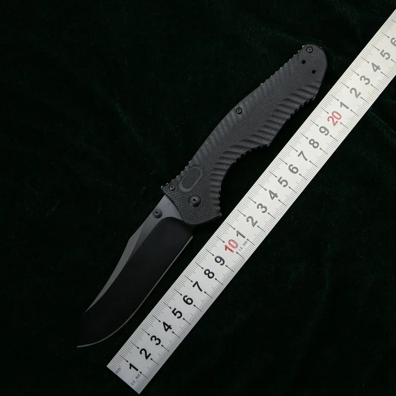

LOVOCOO BM810 M4 Steel blade G10 handle folding Copper washer hunting camping Pocket outdoor Survival kitchen knife EDC Tool