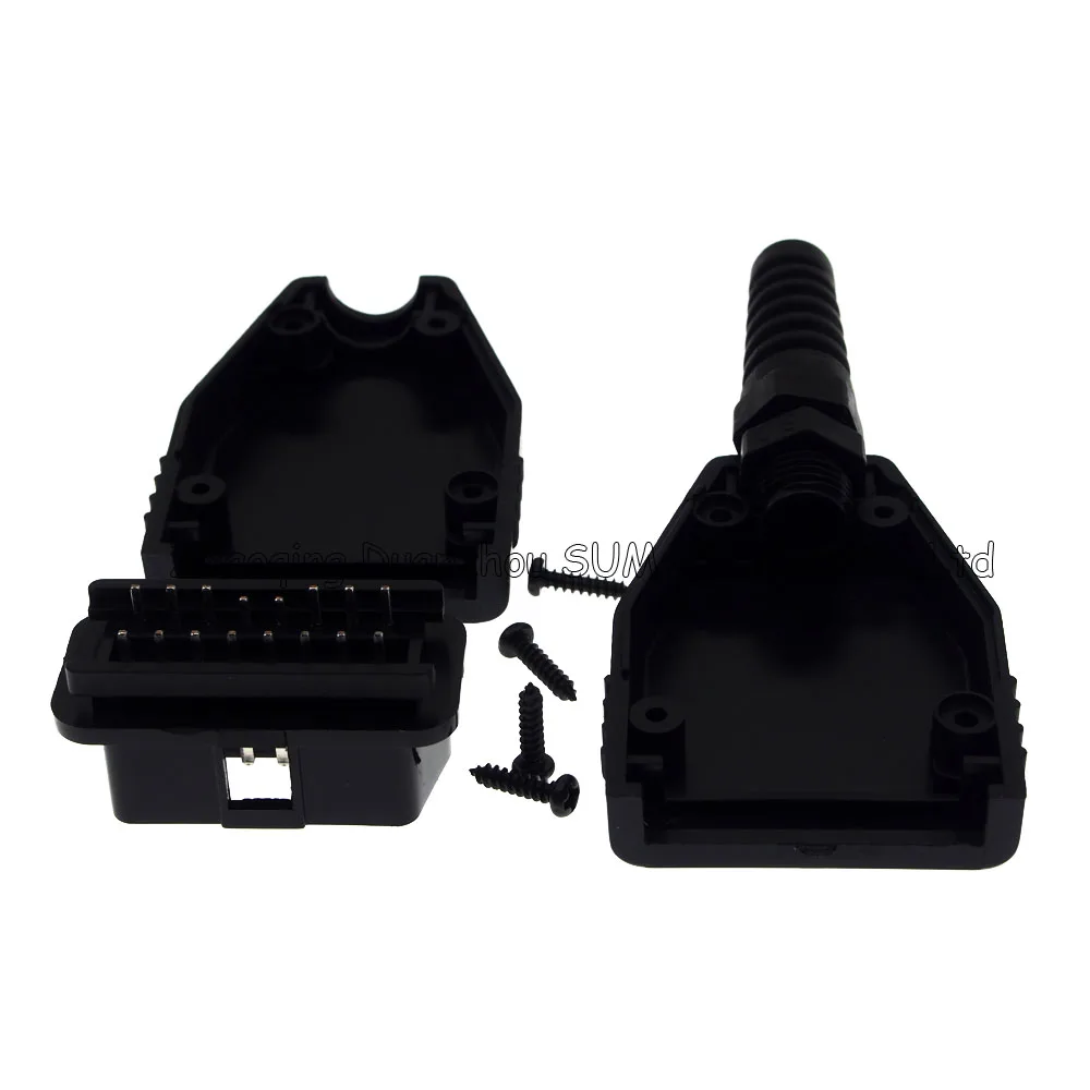 16 Pin OBD2 12V штекер разъема (включая винт и корпус т. Д.) для ECU тест длинный тип P OBD