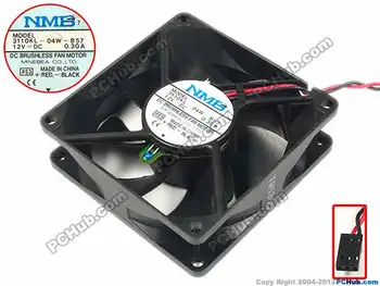 

NMB-MAT 3110KL-04W-B57 PS3 DC 12V 0.30A 80x80x25mm Server Cooling Fan