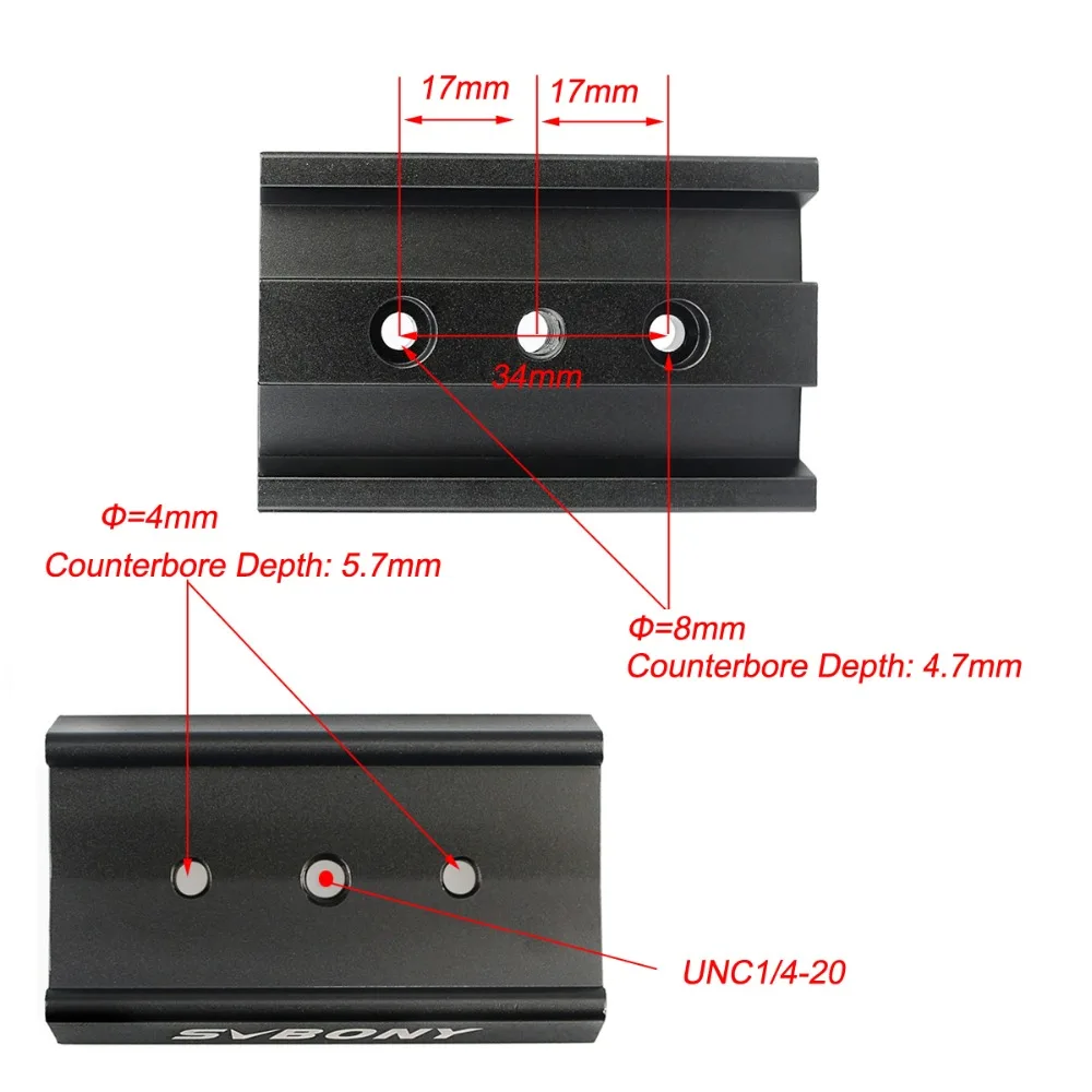 SVBONY تلسكوب تتوافق تصاعد لوحة 70 مللي متر ل الفلك الاستوائي ترايبود طويلة النسخة ل مجهر/أحادي W2169