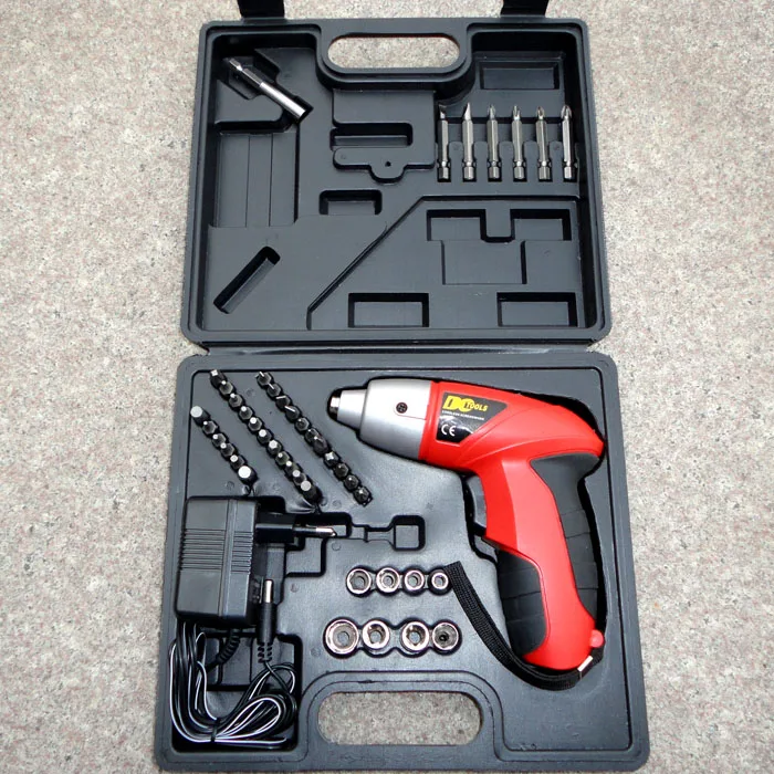

New 4.8V 45PCS 1/4" Multi-function Electric Screwdriver Set Mini Cordless Screwdriver Kit