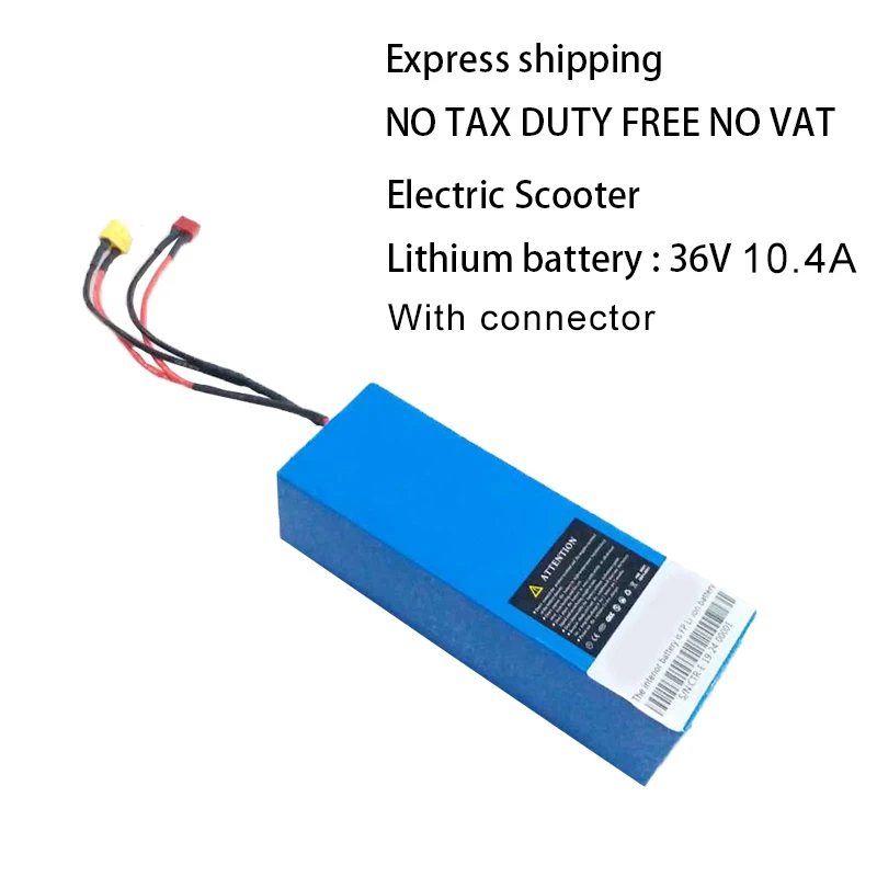 Escooter батарея 36 В скутер батарея с зарядным устройством батарея 36 в литиевые батареи для электрического скутера запчасти Escooter нет налога 12A - Цвет: 36104 with connector
