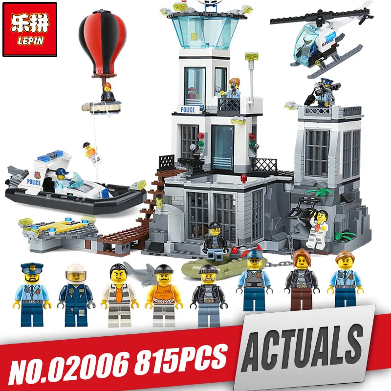 

Free Shipping City Police PRISON ISLAND Building Blocks Figures Model Bricks Toys Gift Compatible With 60130