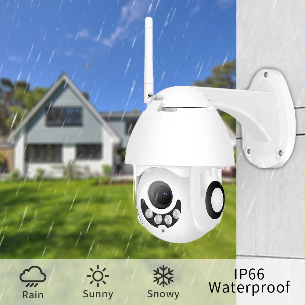 Wi Fi камера Hamrolte HD1080P H.265x мини с функцией панорамирования/наклона Onvif IP