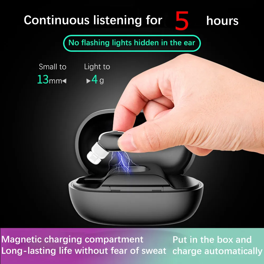 RCA 518 Mini Earbuds Wireless Bluetooth V4.1 Earphones Stereo Built-in Mic Sport Headset Headphone for phone with Charging Box |