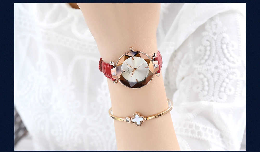 MEGIR женские деловые Аналоговые часы с браслетом, простой сетчатый ремешок, кварцевые наручные часы Relojes de Mujer Relogios Femininos, 4209 синий