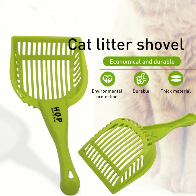 1 шт. PP Eco прочный совок для уборки наполнителя кошачьего лотка инструмент для чистки домашних животных синий Кошачий наполнитель чистящий совок для кошек инструмент для чистки пометок лопатка для еды