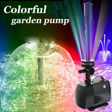 40w 2000l/h Fish Pond Aquarium Led Submersible Water Pump Garden Decoration Fount free shipping garden colorful decoration pump