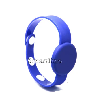 

100Pcs/Lot Door Access Control Rewritable ATMEL T5577 125KHZ RFID Bracelet Wristband Tag Waterproof Adjustable for Event