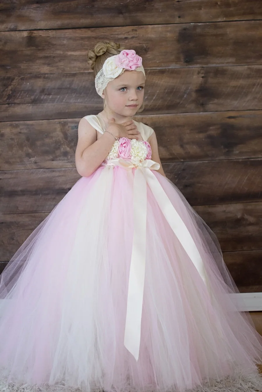 Fashion Flower Girls Tutu Dress Princess Children Baby Tulle Party Dresses Boutique Kids Girls Pageant Wedding Ball Gown Dress (6)