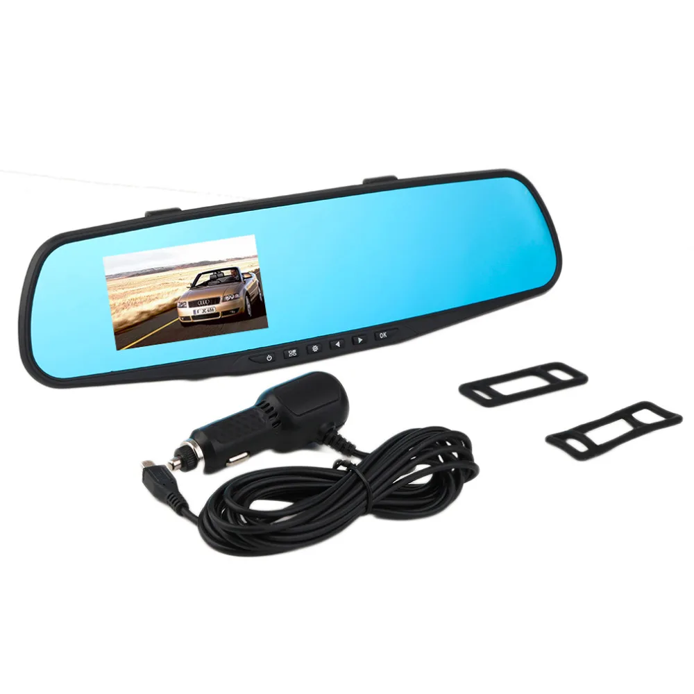 1PC Car DVR Camera Video Recorder 2.8inch 720P Rearview Mirror Dash Cam