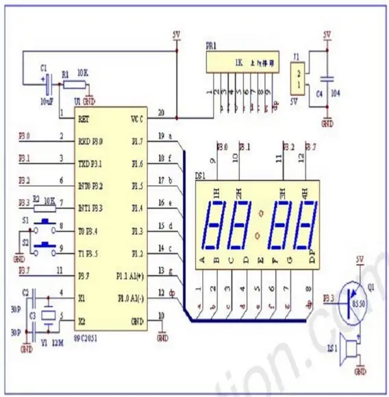 Цифровые электронные C51 4 битные часы Электронный производственный Набор DIY наборы Горячая Распродажа