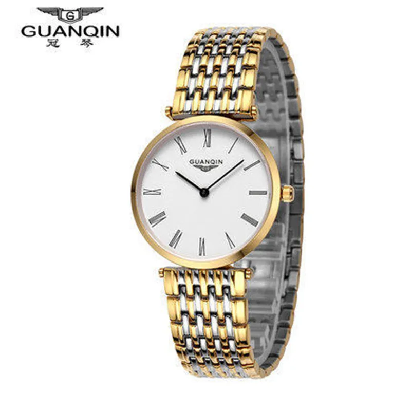 

Fashion Men Watch Original GUANQIN Men Watch Quartz Clock Steel Waterproof Watch Gold Men Wristwatches Relogio Masculino Reloj