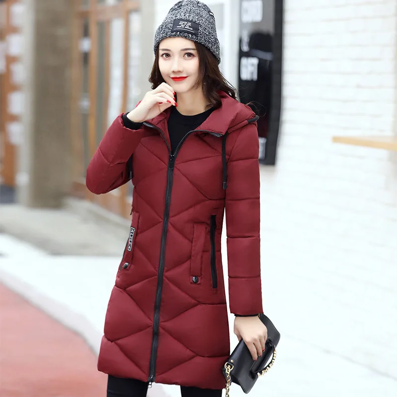 D'hiver Femelle Chaud Parkas Épaississement Grey 2017 Hiver Green De army Manteau Manteaux Mode Parka Mince Red wine Femmes Longue Veste Nouveau Survêtement noir 4qSXwZF