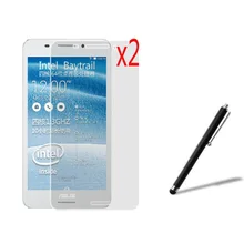 3in1 2x ЖК-дисплей ясно Экран протектор Плёнки защитная Пленка Гвардейской+ Стилус для Asus Fonepad 7 fe7530cxg K019 FE375 FE375CG 7"