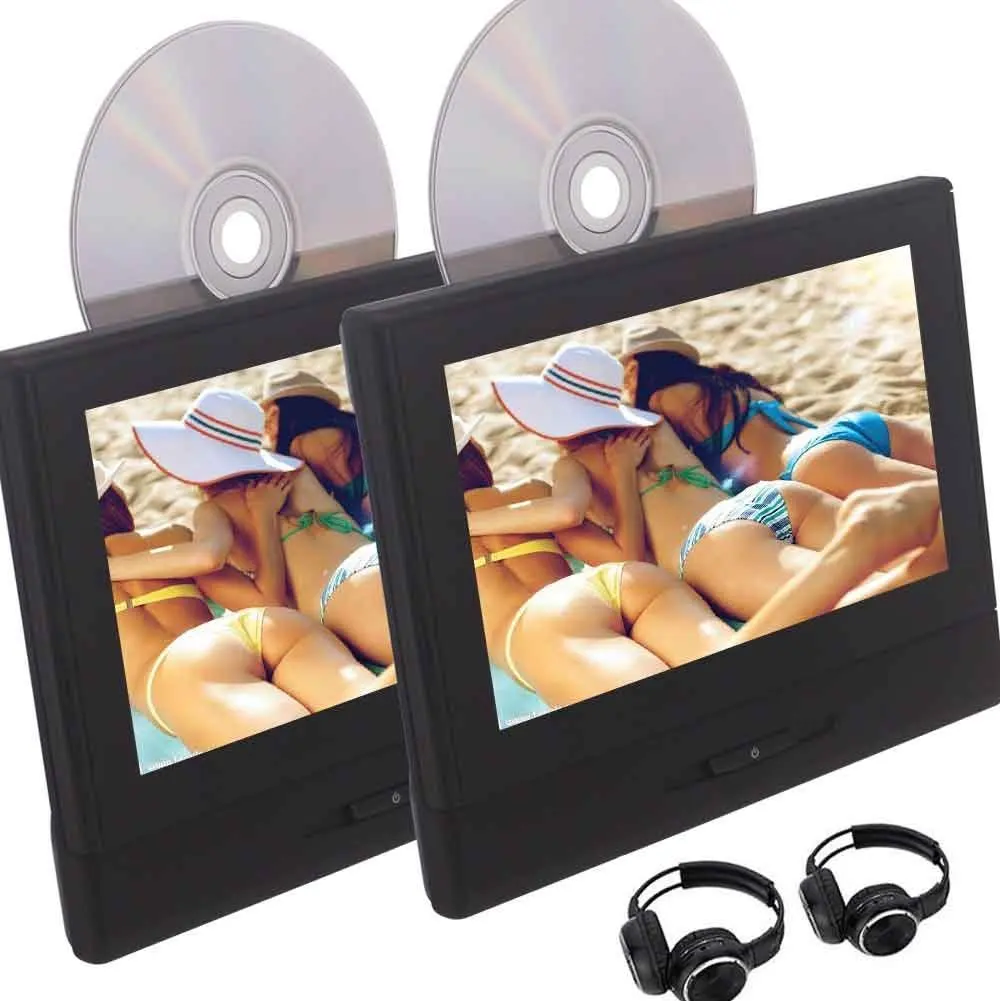 Подголовник автомобиля монитор заднего сиденья DVD/CD плеер подголовник USB/SD/FM TFT lcd