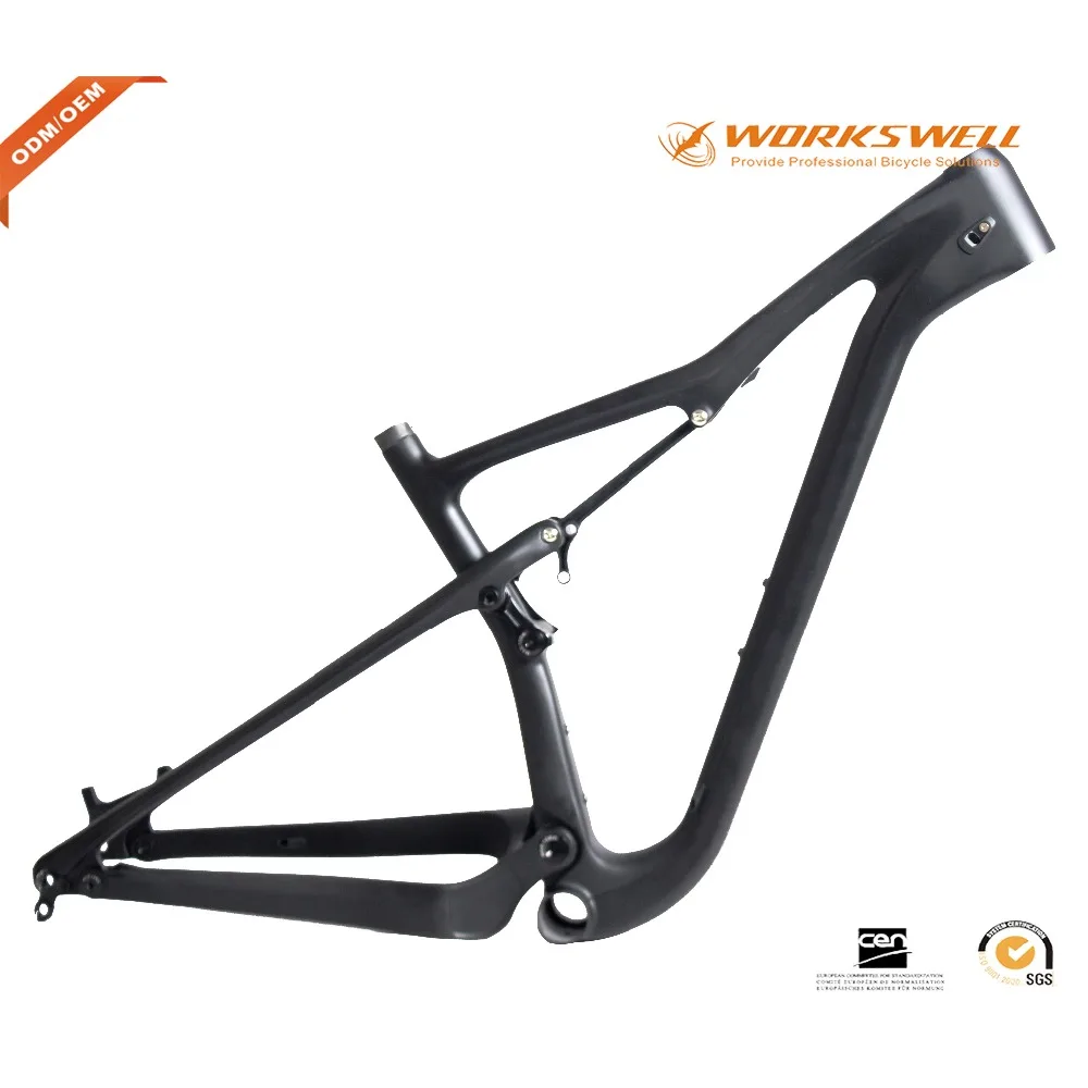Workswell CYCLE 29er карбоновое волокно двойная подвеска XC MTB рама XL | Спорт и развлечения