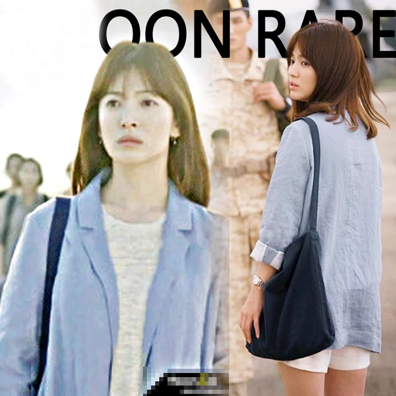 Descendants of the Sun Women Chic Suit 2016 Korean drama tv series Song HyeKyo Cotton Linen ...