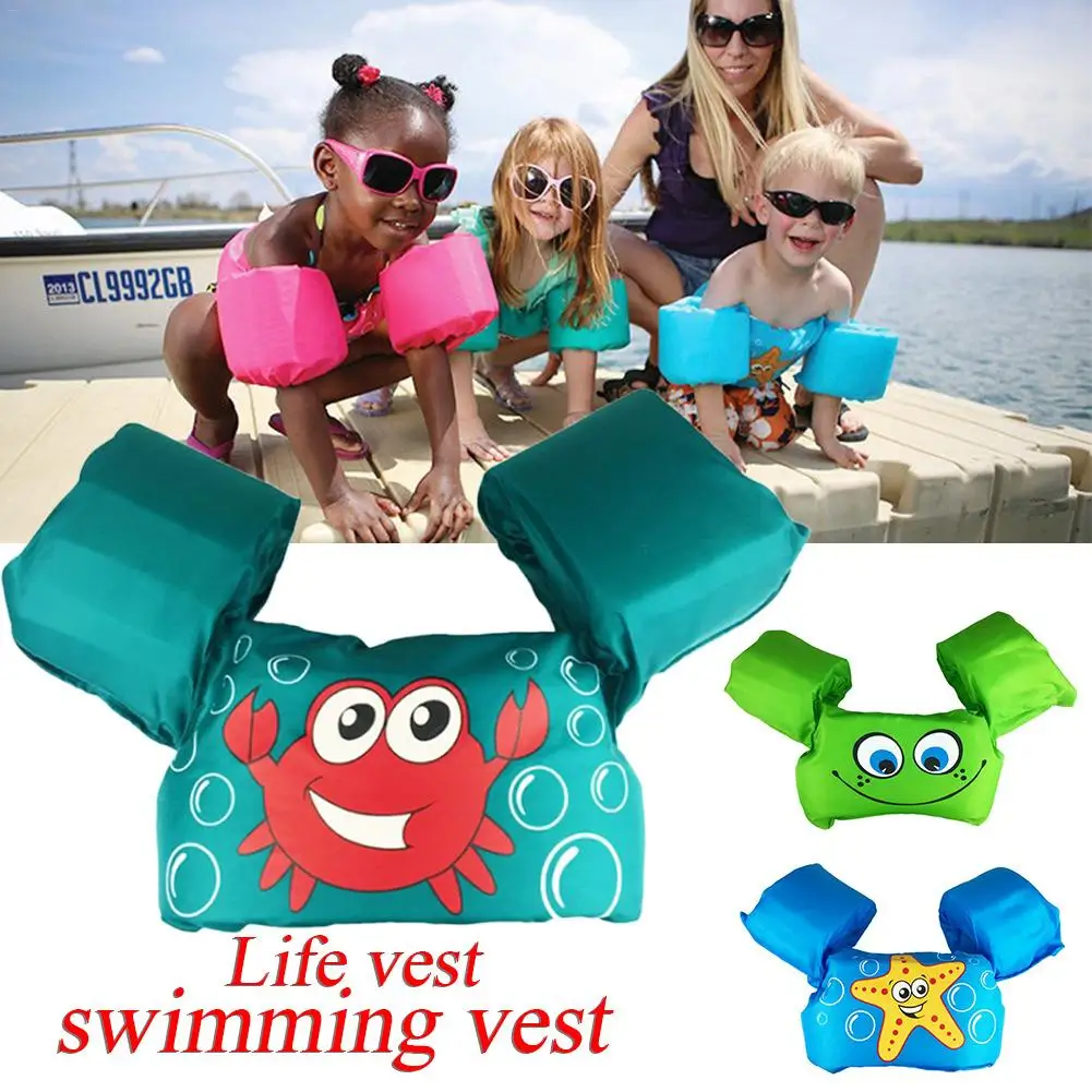 

2-6 Child Swim Arm Rings Baby Life Jacket Floating Kids Safety Life Vest Children's Swim Puddle Jumper Arm Rings Vest Form Foam