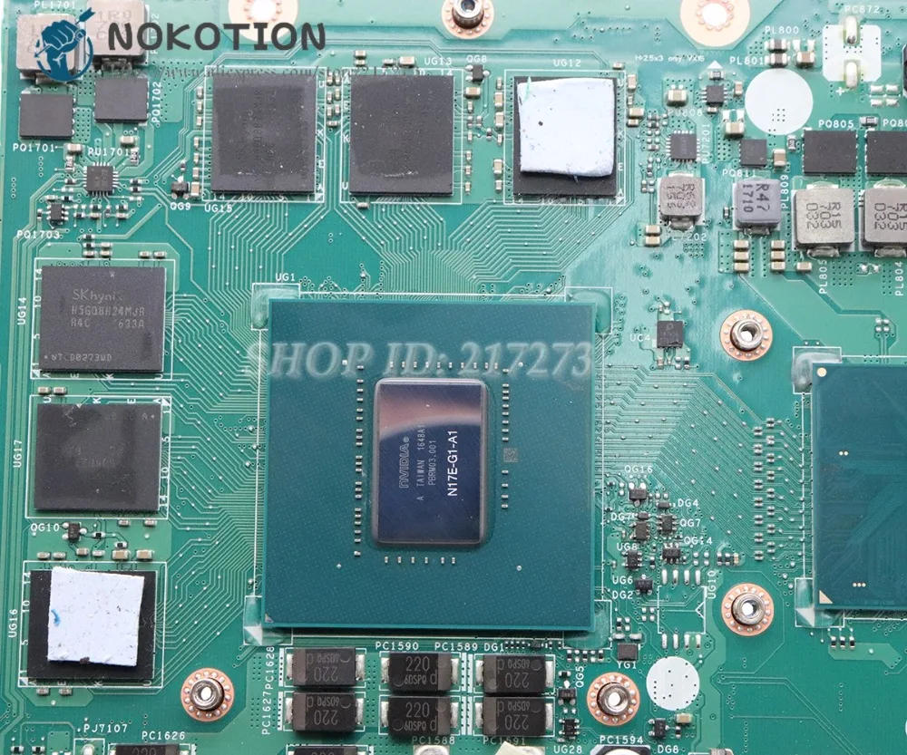 NOKOTION для acer Хищник Helios 300 G3-571 Материнская плата ноутбука SR32Q I7-7700HQ Процессор GTX 1060 DDR4 C5PRH LA-E921P MBDUMMY057