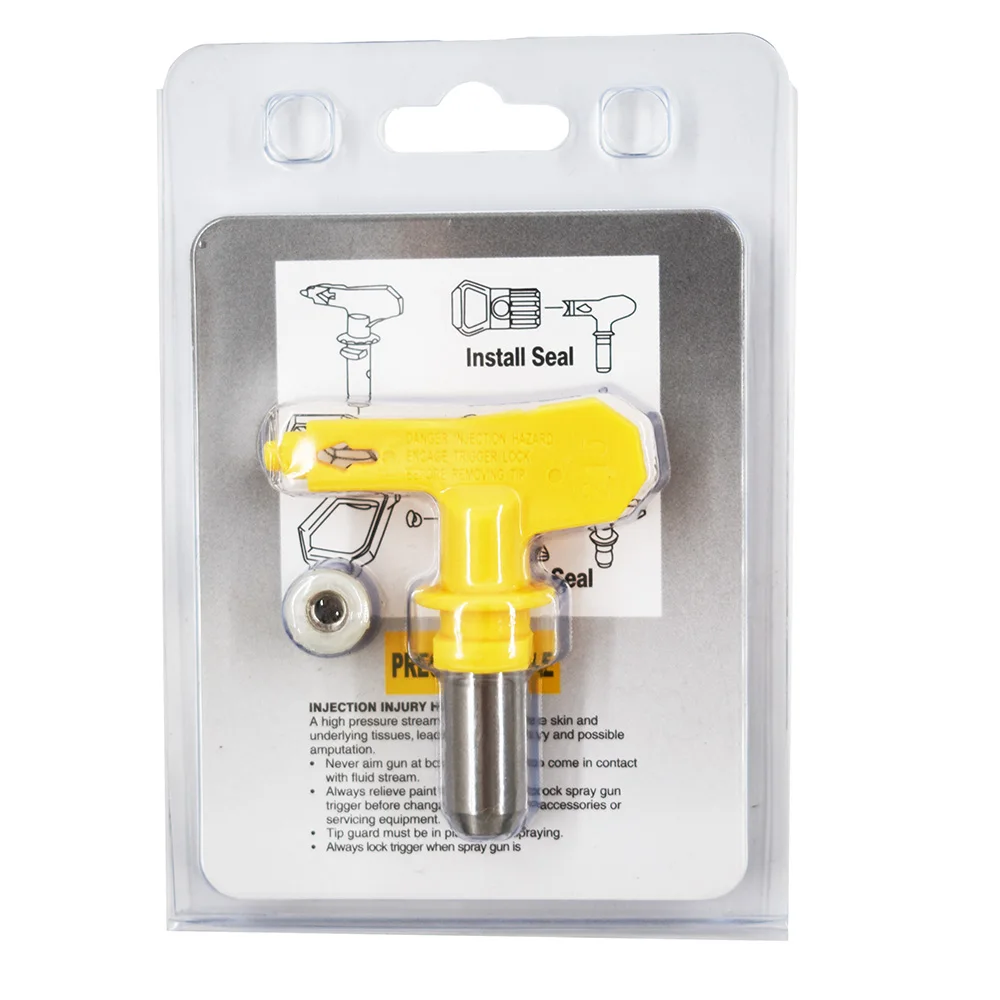 Yellow 215 Universal Airless Paint Spray Sprayer Tip For Graco Titan Wagner Nozzle Tool Kit 215