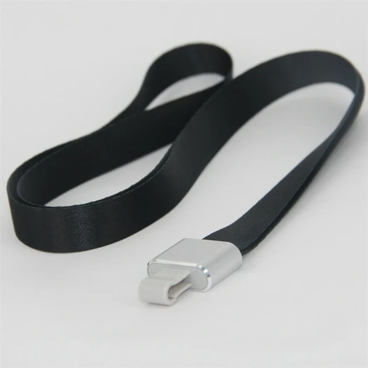 DEZHI J-Hook полиэфирные ремешки для бейджа ID держатель для карт, 15 мм шейный ремешок для рабочих карт и ID карт, логотип на заказ - Цвет: silver-black