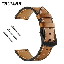 Быстросъемный ремешок для часов из натуральной телячьей кожи для Garmin Vivoactive 3/Vivomove HR/Forerunner 245/645 музыкальный ремешок для часов
