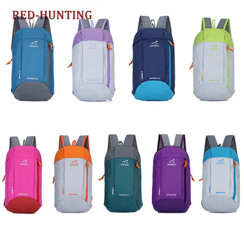 

Outdoor Sport Light Weight Hiking Backpack 10L Knapsack Travel Waterproof Bag Zipper Adjustable Belt Camping Laptop Soft