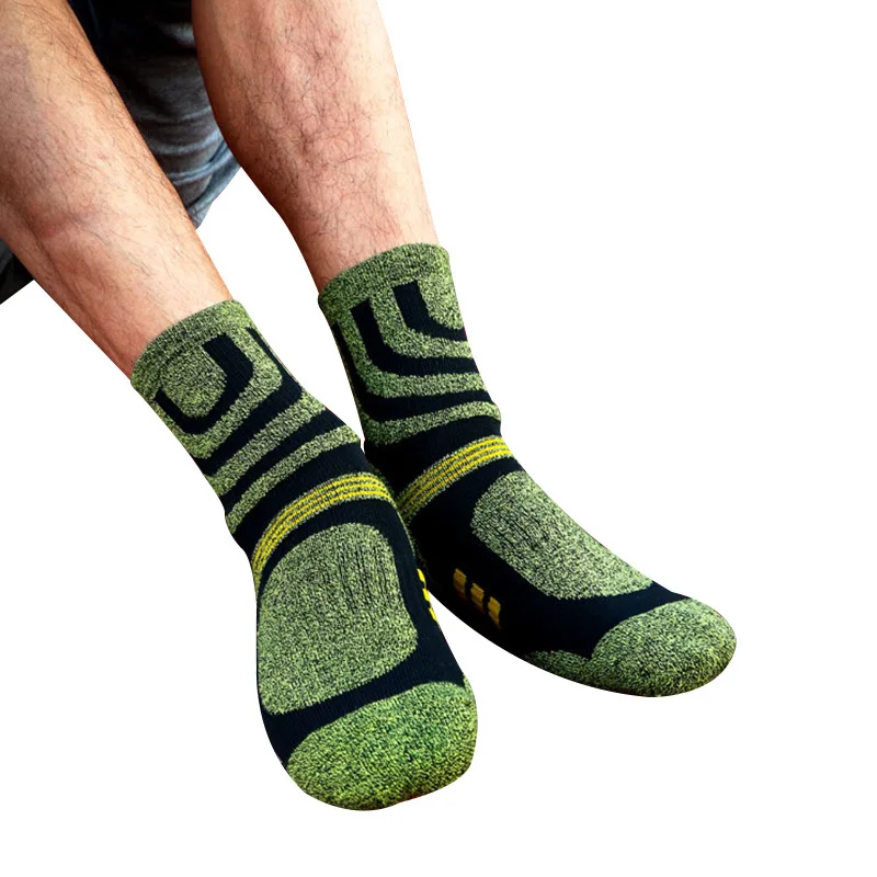 Mountain Climbing Men Socks Patchwork Striped Male Middle Socks Autumn Winter Quick Drying Breathable Men Socks Gifts For Men (3)