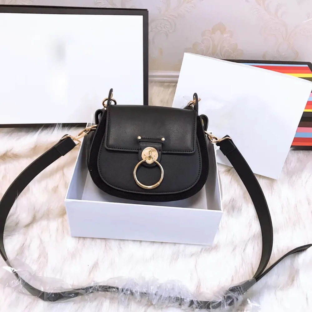

020 2019 New Women Fashion Brand Handbag Female Shoulder Cross Body Bag Lady Saddle Hand Bags Luxury Designer Shoulder Bags