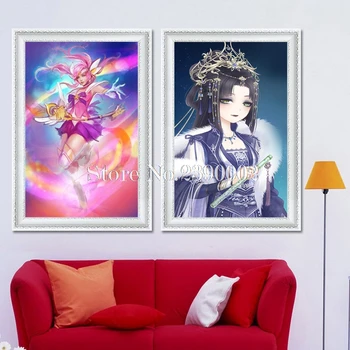 

DIY Diamond Embroidery Cartoon Characters Cross Stitch Anime Girl Diamond Painting Rhinestone Home Decoration Mosaic Needlework