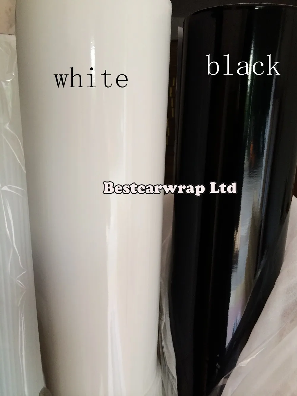 Gloss_Black_Car_Wrapping_Vinyl shiny glossy Film wrap Foile 3m (3)